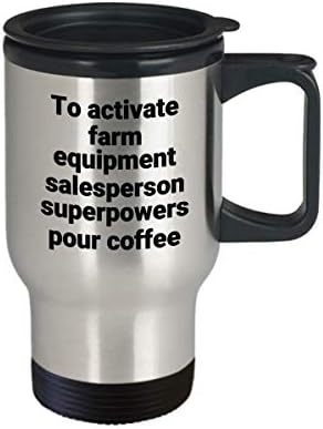 Çiftlik Ekipmanları Satış Elemanı Seyahat Kupa Komik Sarcastic Paslanmaz Çelik Yenilik Süper Güç kahve bardağı Hediye