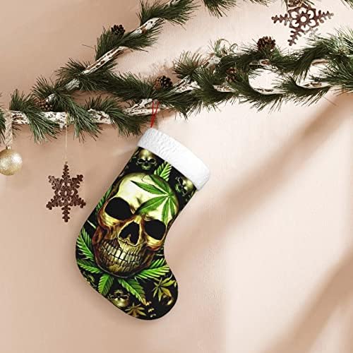 CUTEDWARF Kafatası Ot Noel Çorap Noel Ağacı Süsleri Noel Çorap Noel Tatil Parti Hediyeler için 18 İnç