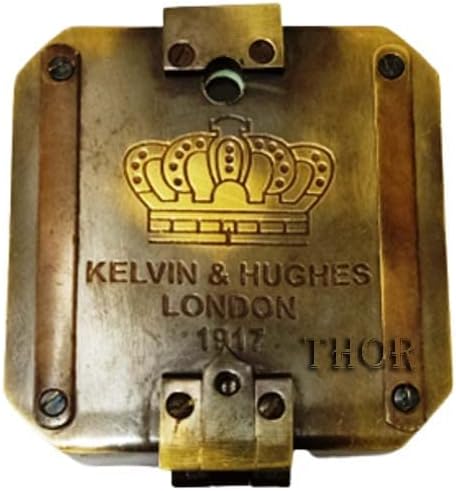 Kelvin & Hughes Brunton Pusula Londra 1917 Pirinç Madenciliği Pusulaları