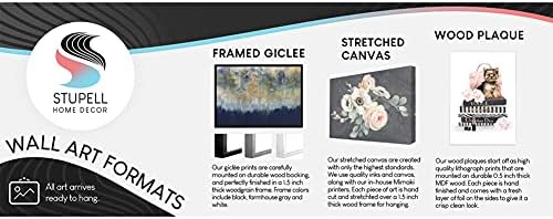 Stupell Industries Live Life Full Bloom Çiçekli Kavanoz Buketi, Harfli ve Astarlı Beyaz Çerçeveli Duvar Sanatı Tasarımı,