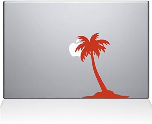 Çıkartma Gurusu Palmiye Ağacı Çıkartması Vinil Çıkartma, 13 MacBook Air, Turuncu (2304-MAC-13A-P)
