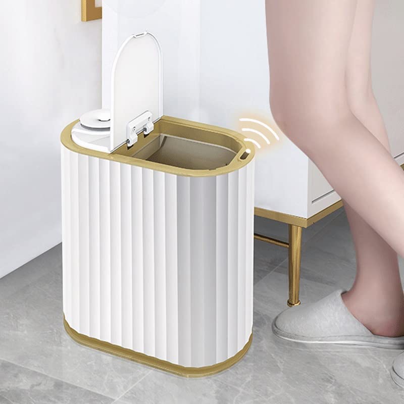 UXZDX Akıllı sensörlü çöp kovası Can Ev Otomatik Elektronik çöp kutusu Mutfak çöp kutusu Tuvalet Su Geçirmez Dar Depolama