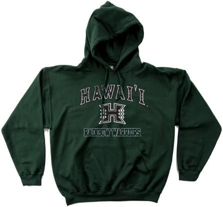 NCAA Hawaii Gökkuşağı Savaşçıları 50/50 Karışımlı 8 Ons Vintage Maskot Kapüşonlu Sweatshirt