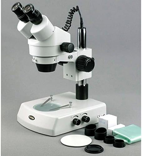 AmScope SM-2BZZ Profesyonel binoküler Stereo yakınlaştırmalı mikroskop, WH10x ve WH20x Oküler, 3.5 X-180X Büyütme,